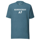Neurodivergent AF Unisex t-shirt Heather Deep Teal S