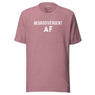 Neurodivergent AF Unisex t-shirt Heather Orchid S