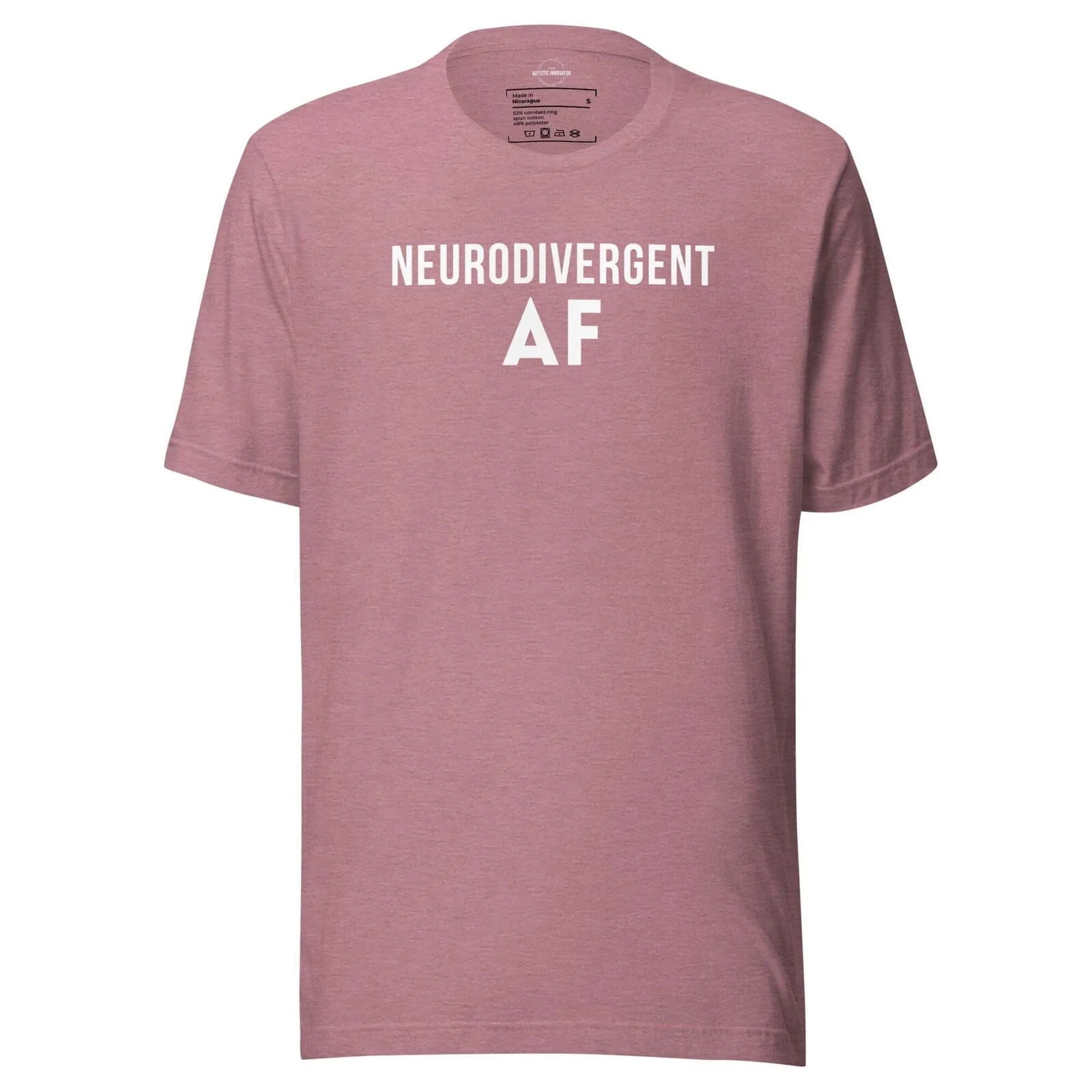 Neurodivergent AF Unisex t-shirt Heather Orchid S
