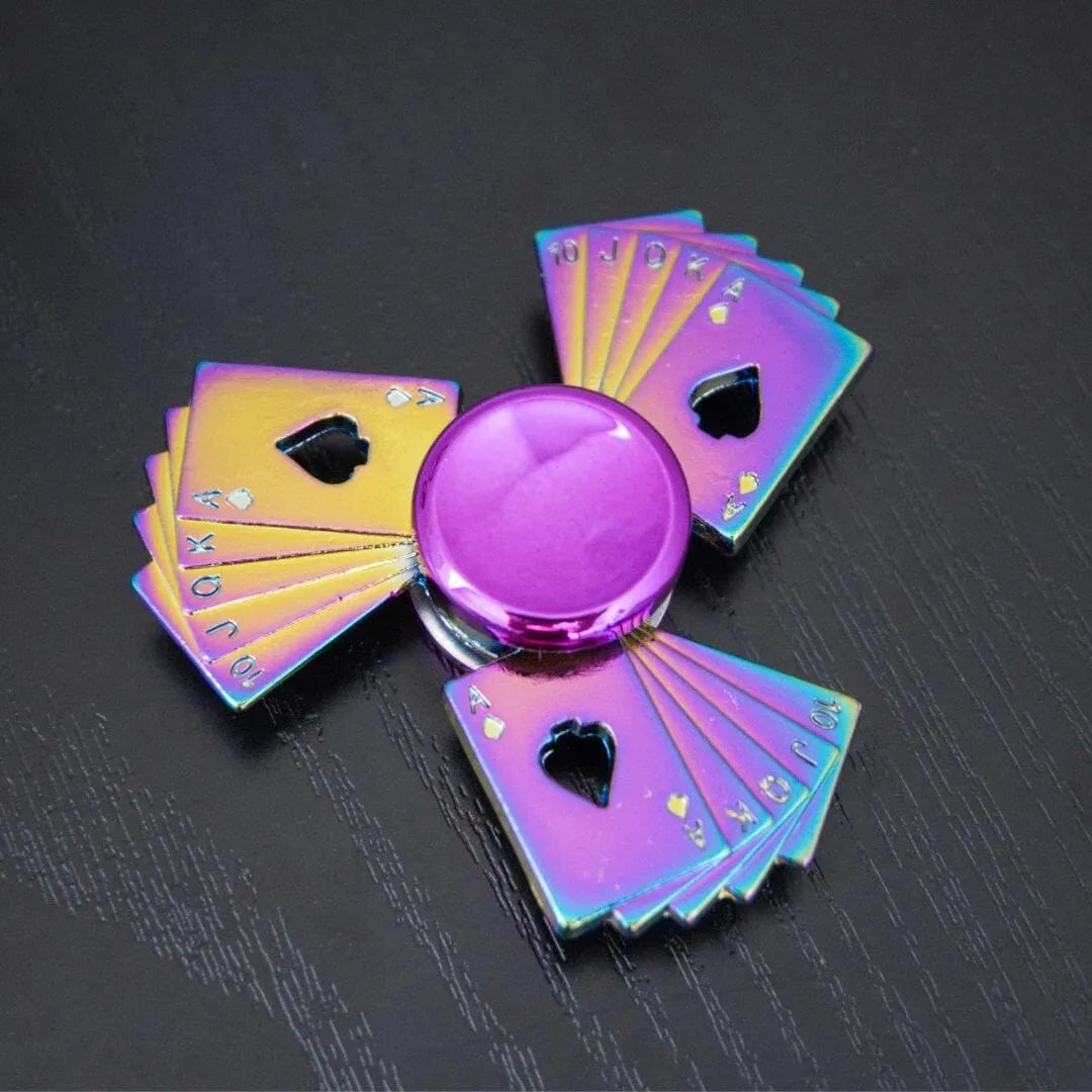 Rainbow Fidget Spinner Playing Cards