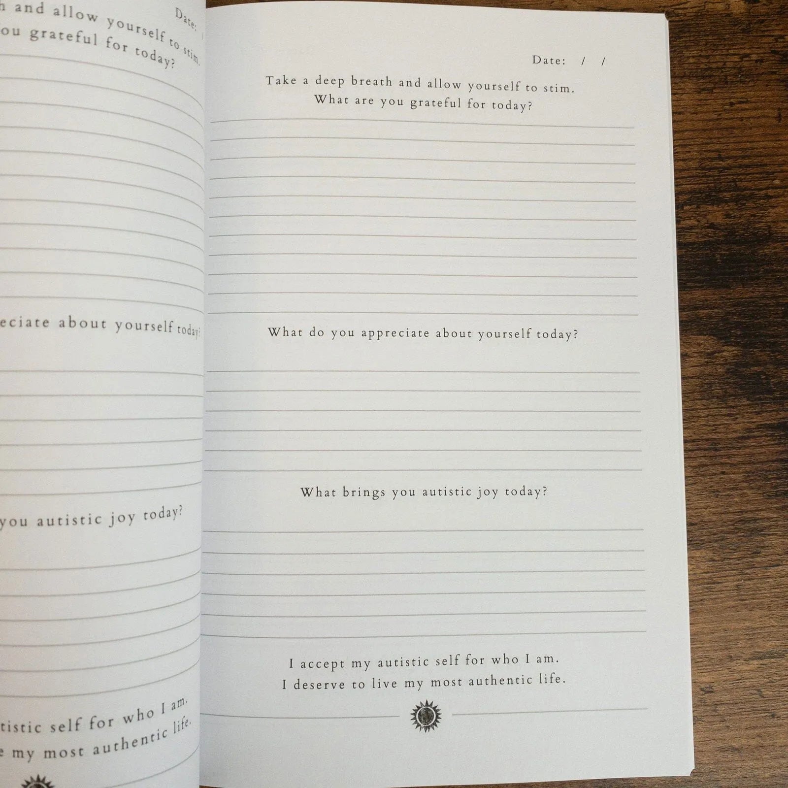 Self-Acceptance Gratitude Journal + Affirmation Stickers Bundle