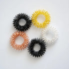 Spiky Acupressure Rings (5 pack) Metallic
