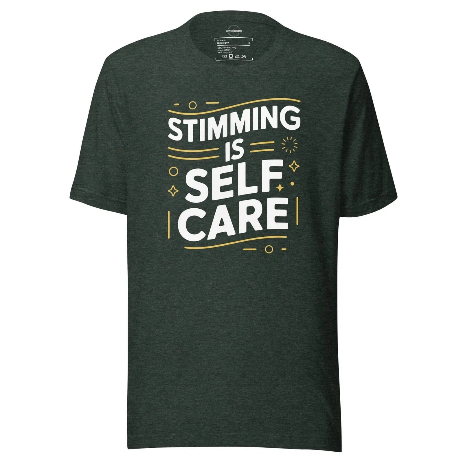Stimming is Self Care Unisex t-shirt Heather Forest S