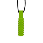 Textured Pendant Chew Necklace Green