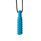Textured Pendant Chew Necklace Blue