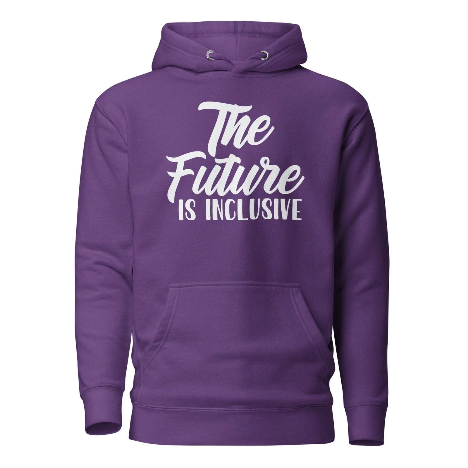 The Future is Inclusive Unisex Hoodie Purple S