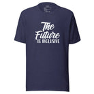 The Future is Inclusive Unisex t-shirt Heather Midnight Navy S