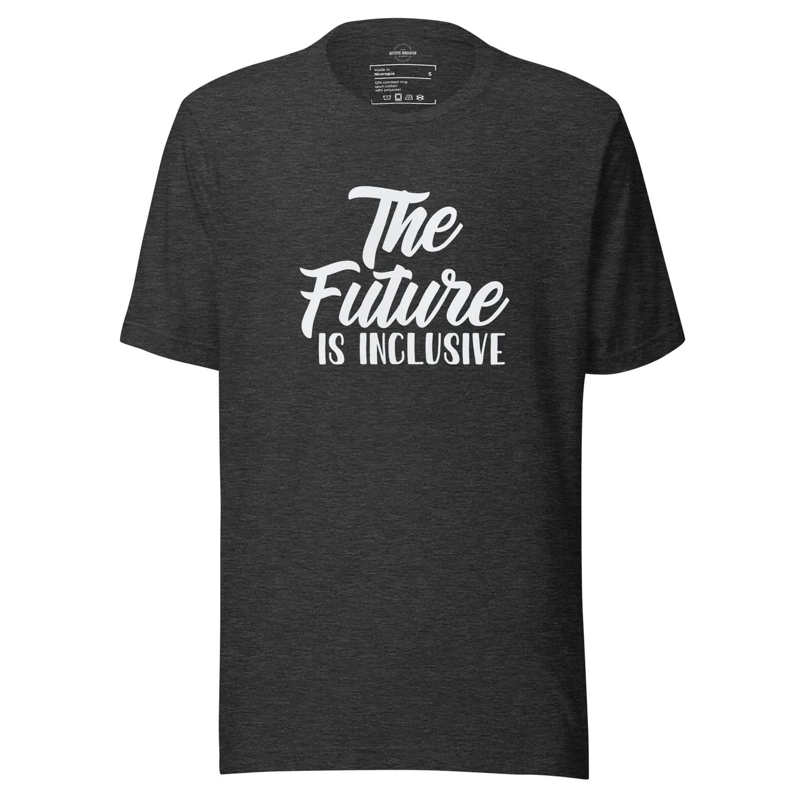 The Future is Inclusive Unisex t-shirt Dark Grey Heather S