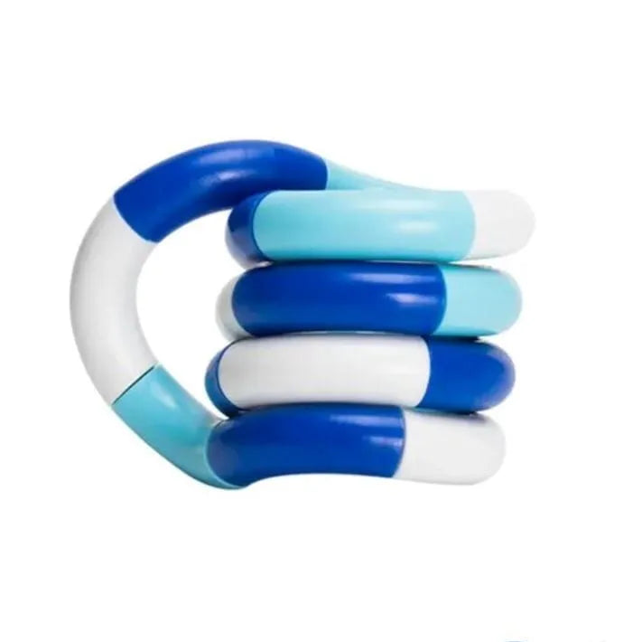 Twisty Fidget Toy Blue white deep blue