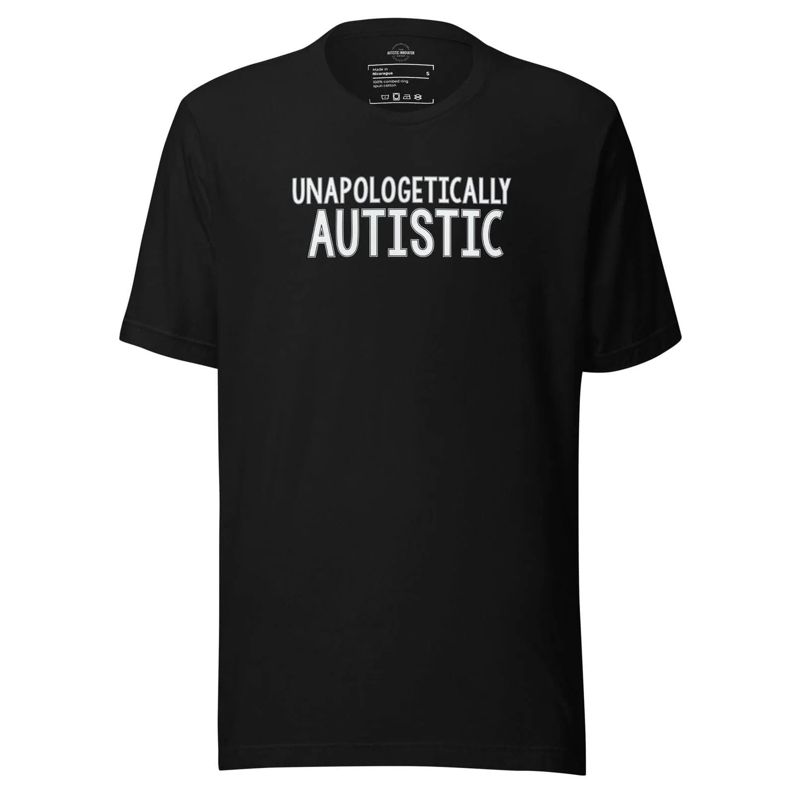 Unapologetically Autistic Unisex t-shirt Black S