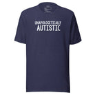Unapologetically Autistic Unisex t-shirt Heather Midnight Navy S