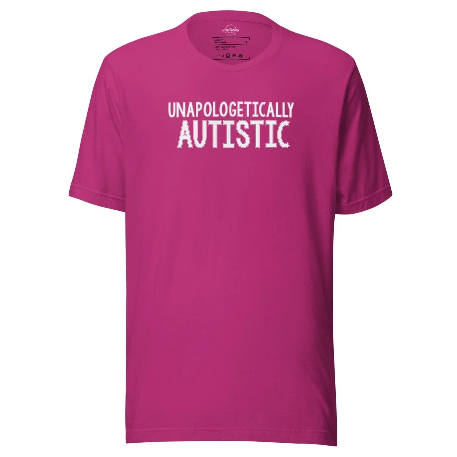 Unapologetically Autistic Unisex t-shirt Berry S