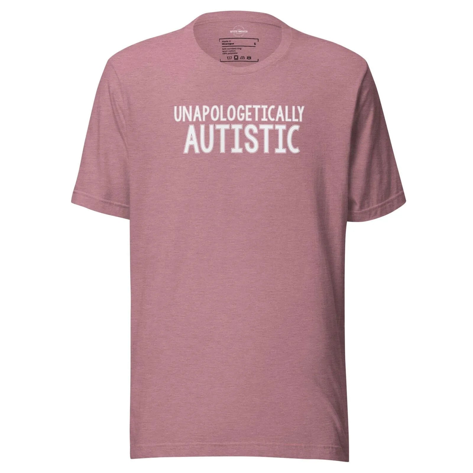 Unapologetically Autistic Unisex t-shirt Heather Orchid S