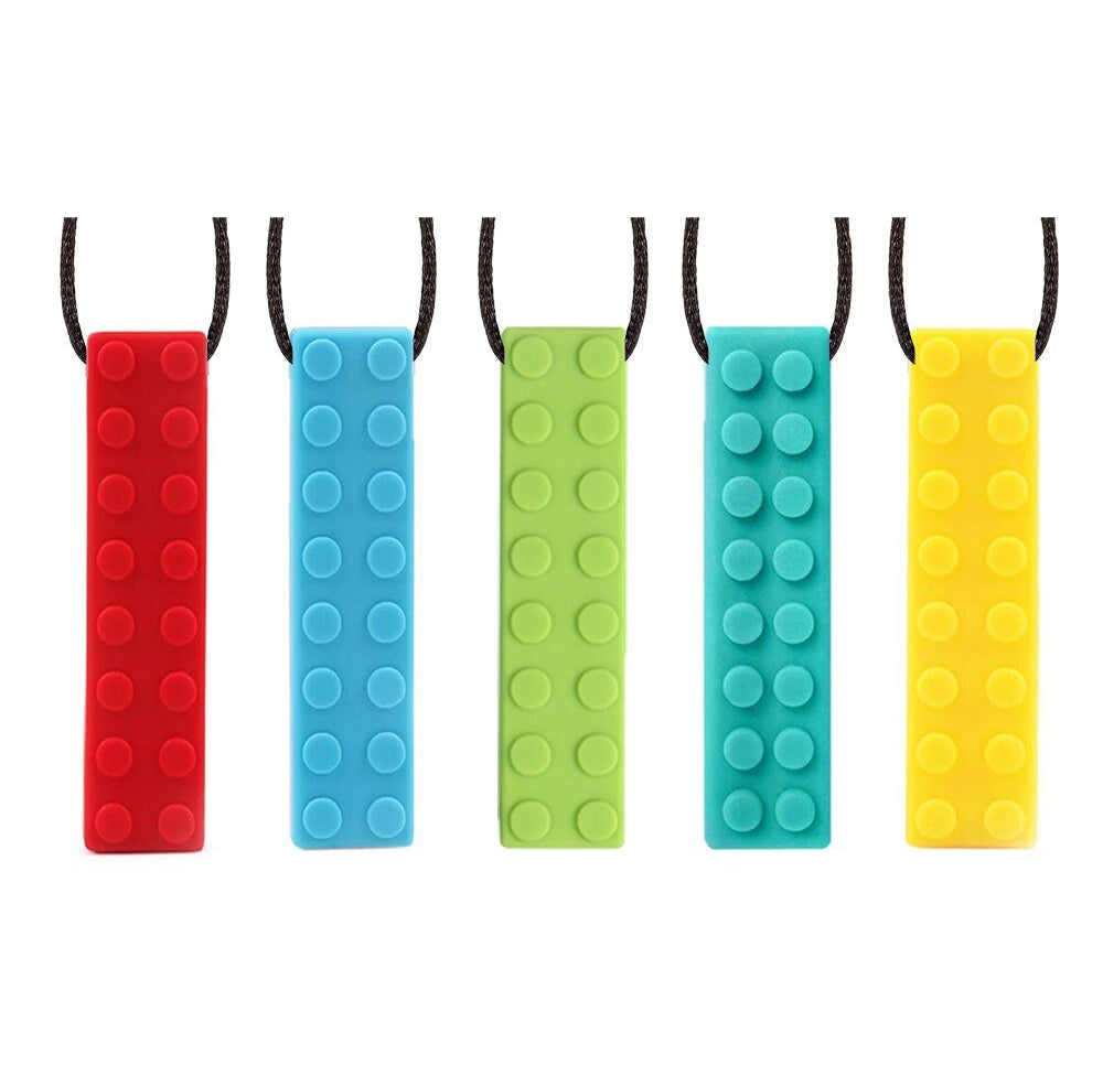 1pc Baby teether Sensory chewable pendant necklace Kids Silicone Biting for newborns Pencil Topper Teether Toy childen&#39;s goods 0 The Autistic Innovator 