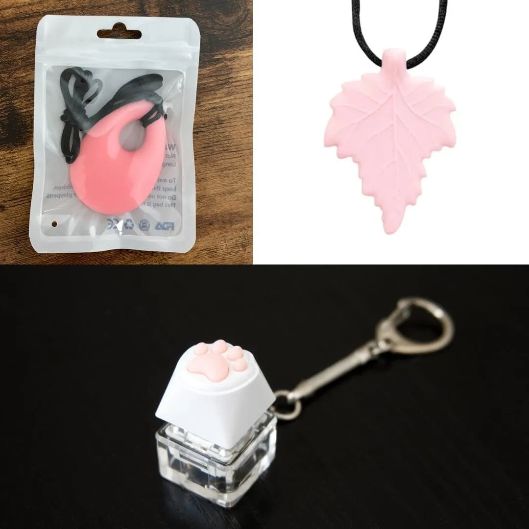 2 Light Chewer Chewelry + 1 Fidget Toy Bundle (choose your colors) Pink Light Pink 