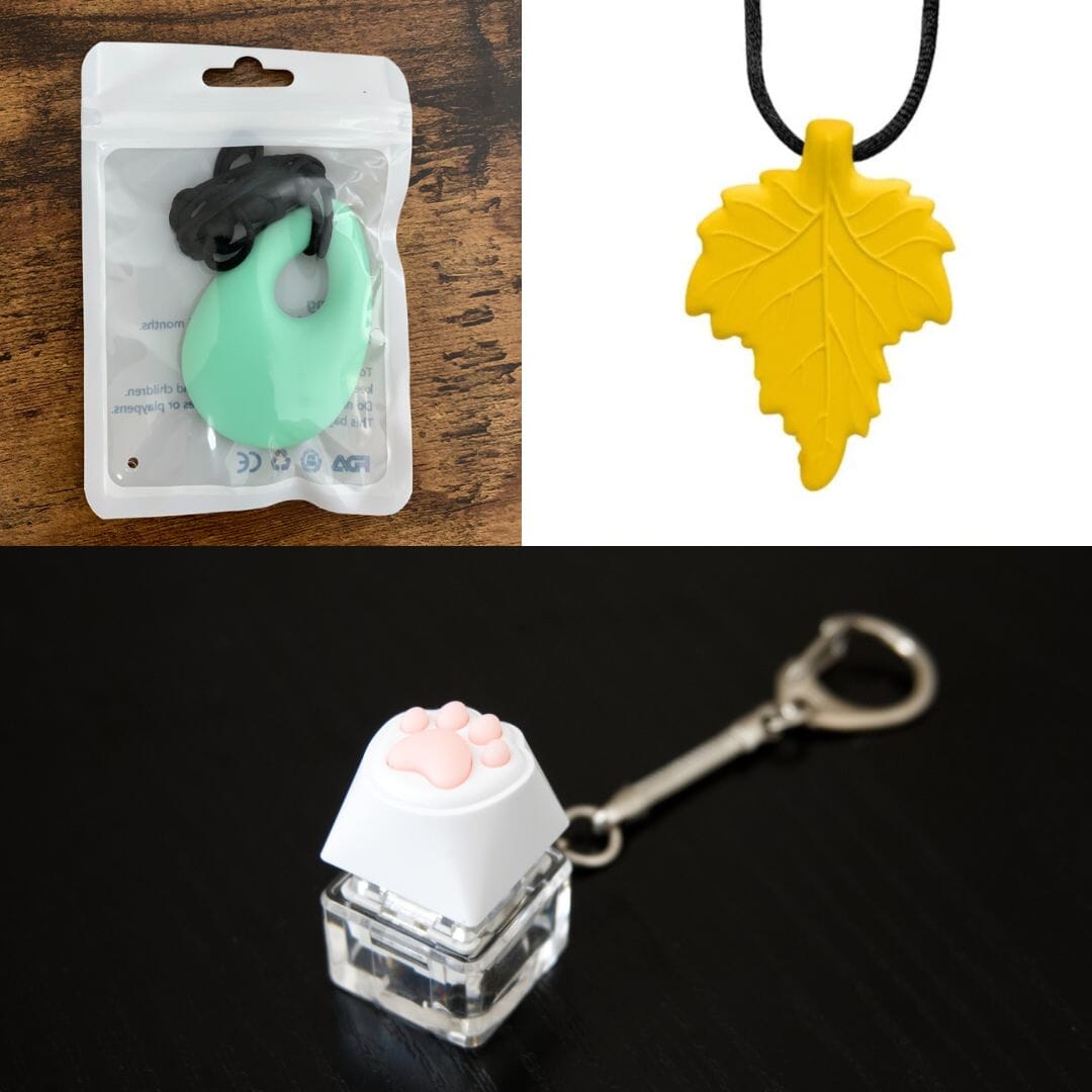 2 Light Chewer Chewelry + 1 Fidget Toy Bundle (choose your colors) - The Autistic Innovator