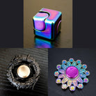 3 Beloved Fidget Spinners Bundle Rainbow Black Mandala