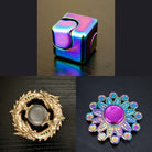 3 Beloved Fidget Spinners Bundle Rainbow Gold Mandala