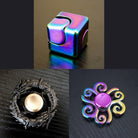 3 Beloved Fidget Spinners Bundle Rainbow Black Swirl