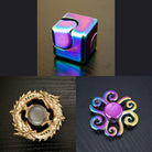 3 Beloved Fidget Spinners Bundle Rainbow Gold Swirl