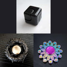 3 Beloved Fidget Spinners Bundle Black Black Mandala