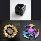 3 Beloved Fidget Spinners Bundle Black Gold Shuriken