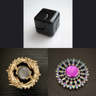 3 Beloved Fidget Spinners Bundle Black Gold Flower Mandala