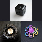 3 Beloved Fidget Spinners Bundle Black Black Swirl