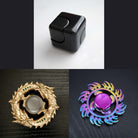 3 Beloved Fidget Spinners Bundle Black Gold Fire
