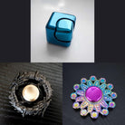 3 Beloved Fidget Spinners Bundle Turquoise Black Mandala