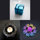 3 Beloved Fidget Spinners Bundle Turquoise Black Fire