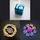 3 Beloved Fidget Spinners Bundle Turquoise Gold Fire