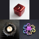 3 Beloved Fidget Spinners Bundle Red Black Swirl