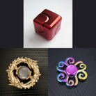 3 Beloved Fidget Spinners Bundle Red Gold Swirl