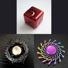 3 Beloved Fidget Spinners Bundle Red Black Wind