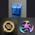 3 Beloved Fidget Spinners Bundle Blue Gold Shuriken