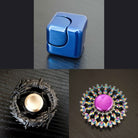 3 Beloved Fidget Spinners Bundle Blue Black Flower Mandala