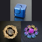 3 Beloved Fidget Spinners Bundle Blue Gold Fire