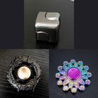 3 Beloved Fidget Spinners Bundle Silver Black Mandala