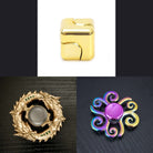 3 Beloved Fidget Spinners Bundle Gold Gold Swirl