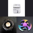 3 Beloved Fidget Spinners Bundle Metallic Silver Black Shuriken