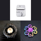 3 Beloved Fidget Spinners Bundle Metallic Silver Black Swirl