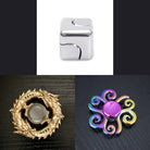 3 Beloved Fidget Spinners Bundle Metallic Silver Gold Swirl