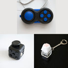 3 Bestselling Fidgets Bundle All Black Blue 