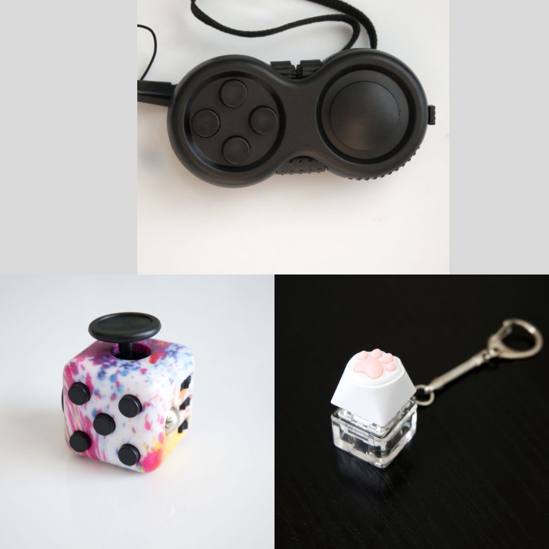 3 Bestselling Fidgets Bundle Paint Splatter All Black 