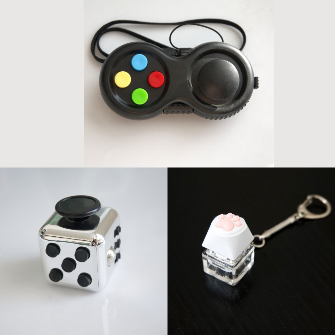3 Bestselling Fidgets Bundle Metallic Silver Classic 