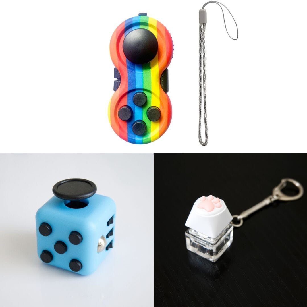 3 Bestselling Fidgets Bundle Sky Blue Rainbow 