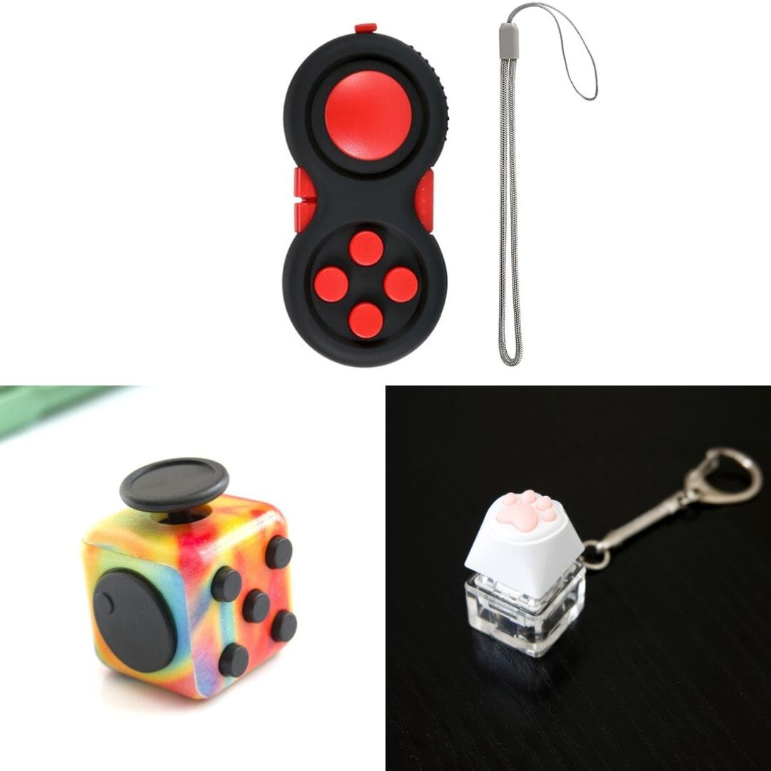 3 Bestselling Fidgets Bundle Watercolor Red 