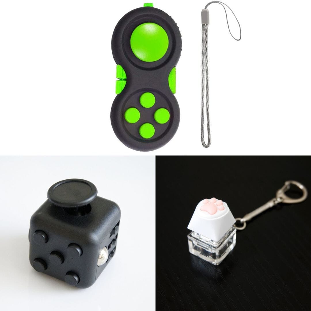 3 Bestselling Fidgets Bundle All Black Green 