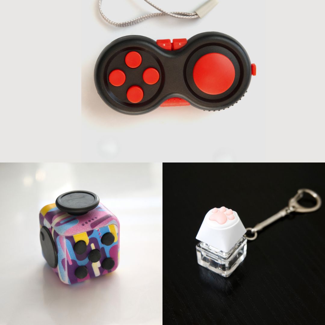 3 Bestselling Fidgets Bundle 80’s Retro Red 
